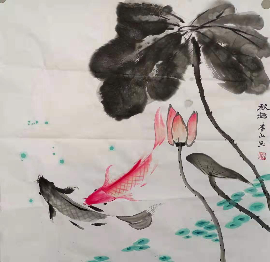實力派畫家李紅書畫作品選登