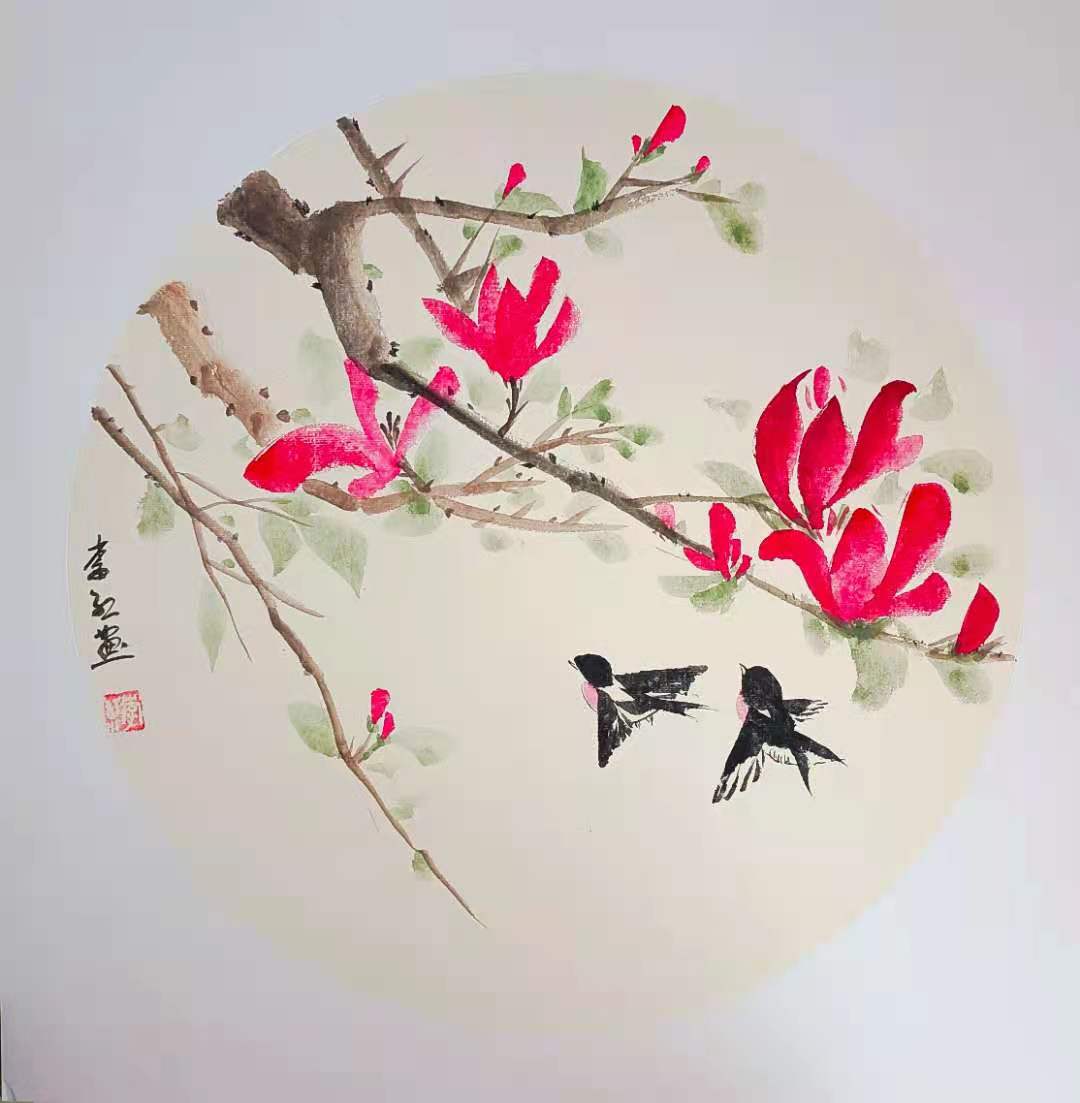 實力派畫家李紅書畫作品選登